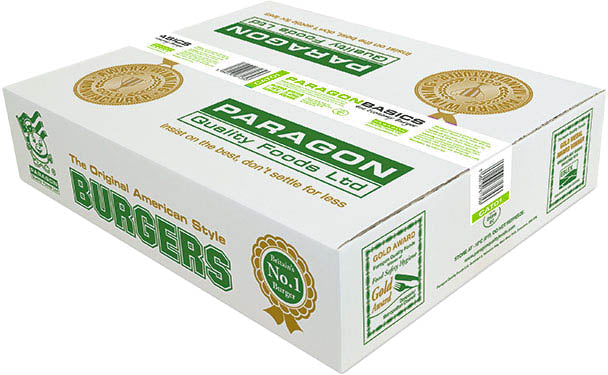 4oz Paragon Basics Economy Burgers (Green Tape)