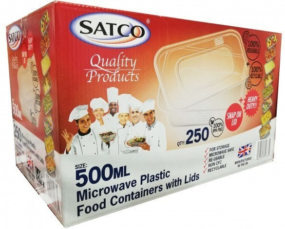 C500 Satco Microwave Containers & Lids