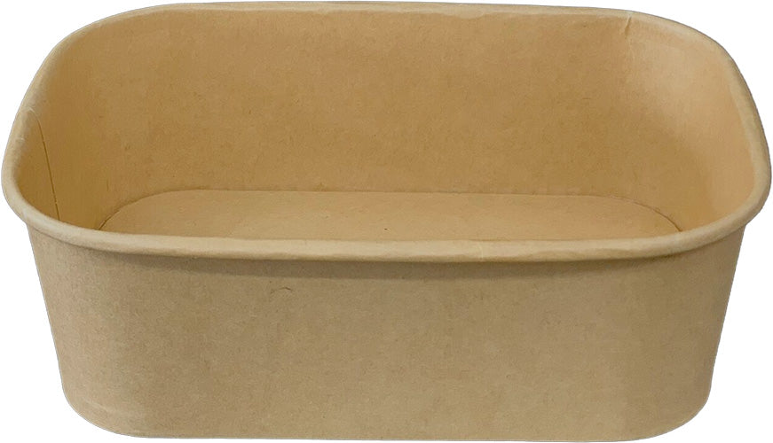 Rectangular Kraft Deli Containers 500ml