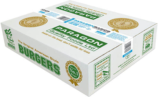 4oz Paragon Basics Halal Burgers (Blue Tape)