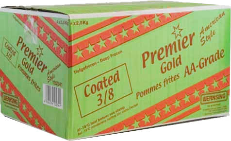 Premier Gold Coated Fries 3/8