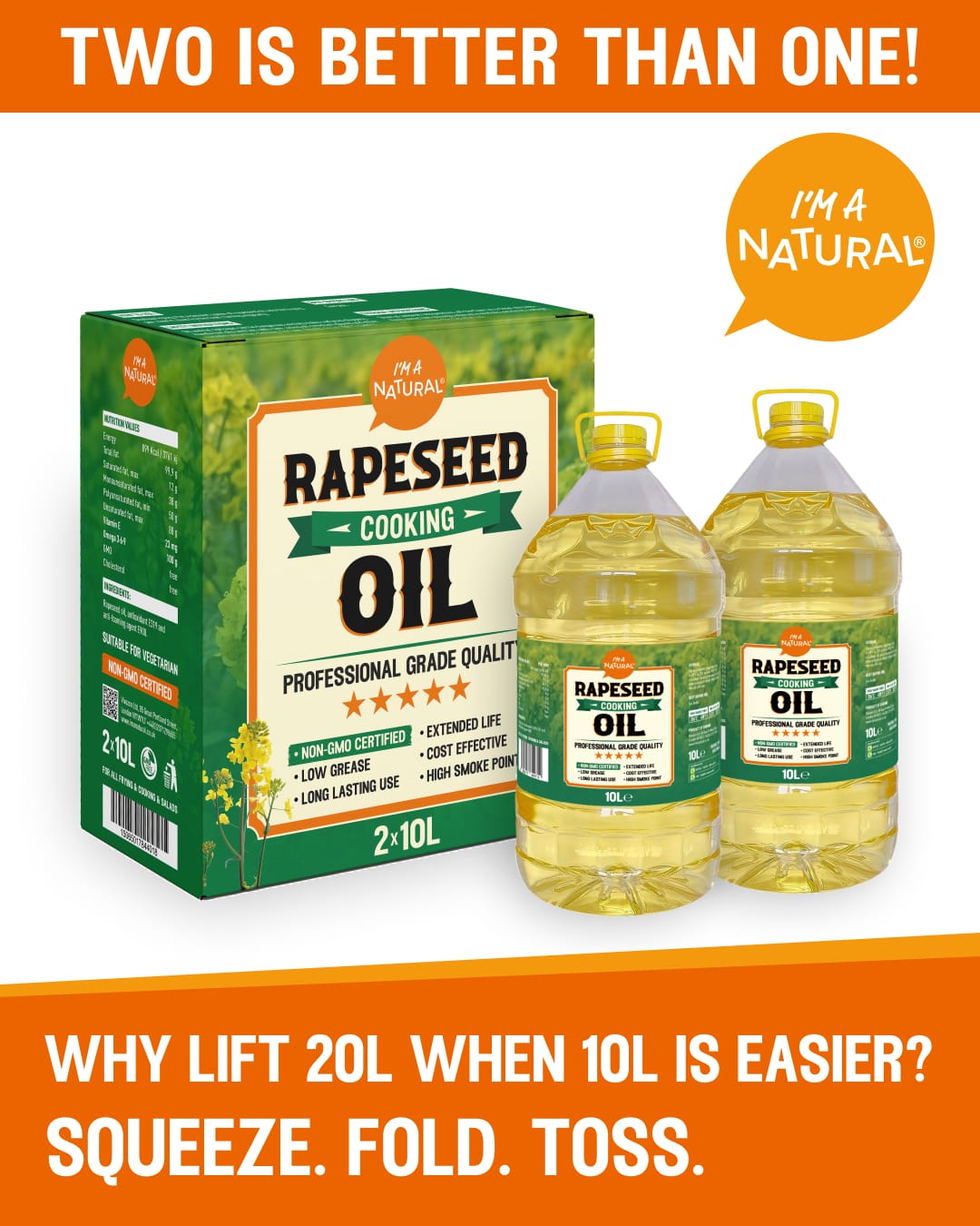 Rapeseed Oil 2x10l
