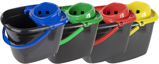 Plastic Bucket And Wringer 14l (Various Colors)