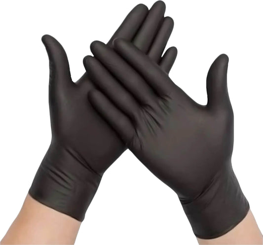 Large Black Nitrile Gloves