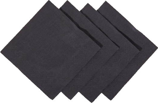 Black Cocktail Napkins