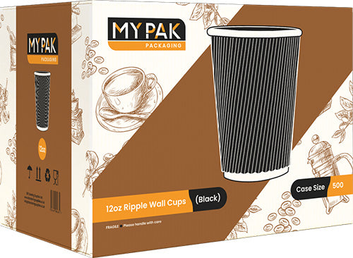 12oz Ripple Wall Coffee Cups
