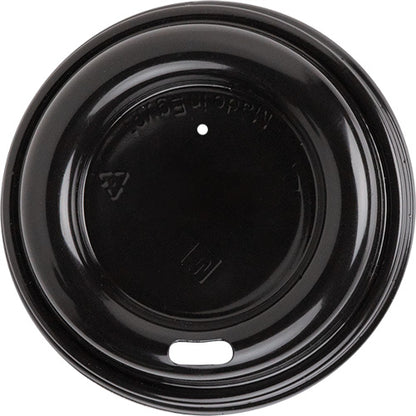 90mm 10oz/12oz/16oz Black Sip Lids