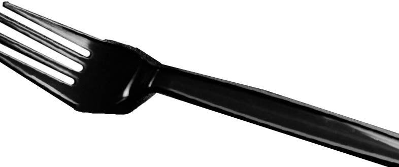 Black Premium Plastic Forks