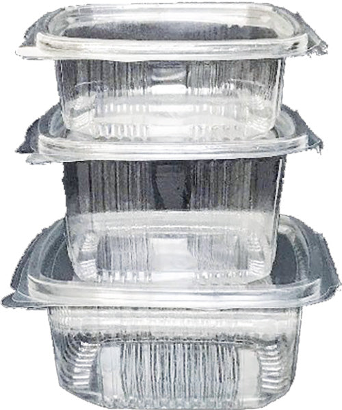 MYPAK Hinged Plastic Salad Containers 375cc