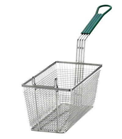 Rectangular Fry Basket With Hook (Green)