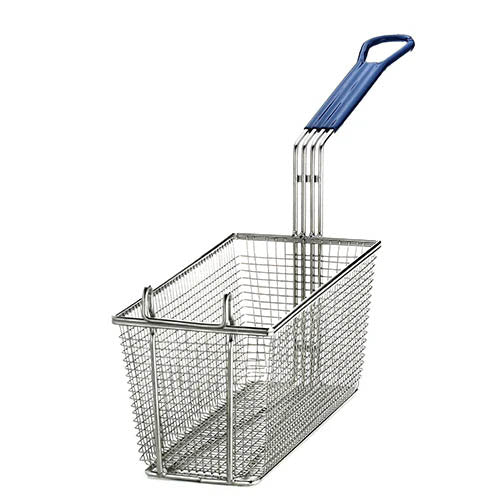 Rectangular Fry Basket with Hook (Blue)