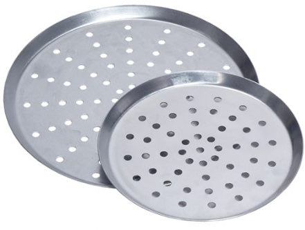 9" Thin Crust Perforated Pizza Pan 0.75" Deep (Aluminium)