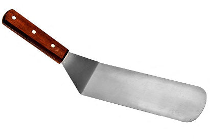 Pizza Turner 3"x6" Bevelled Blade, Wooden Handle