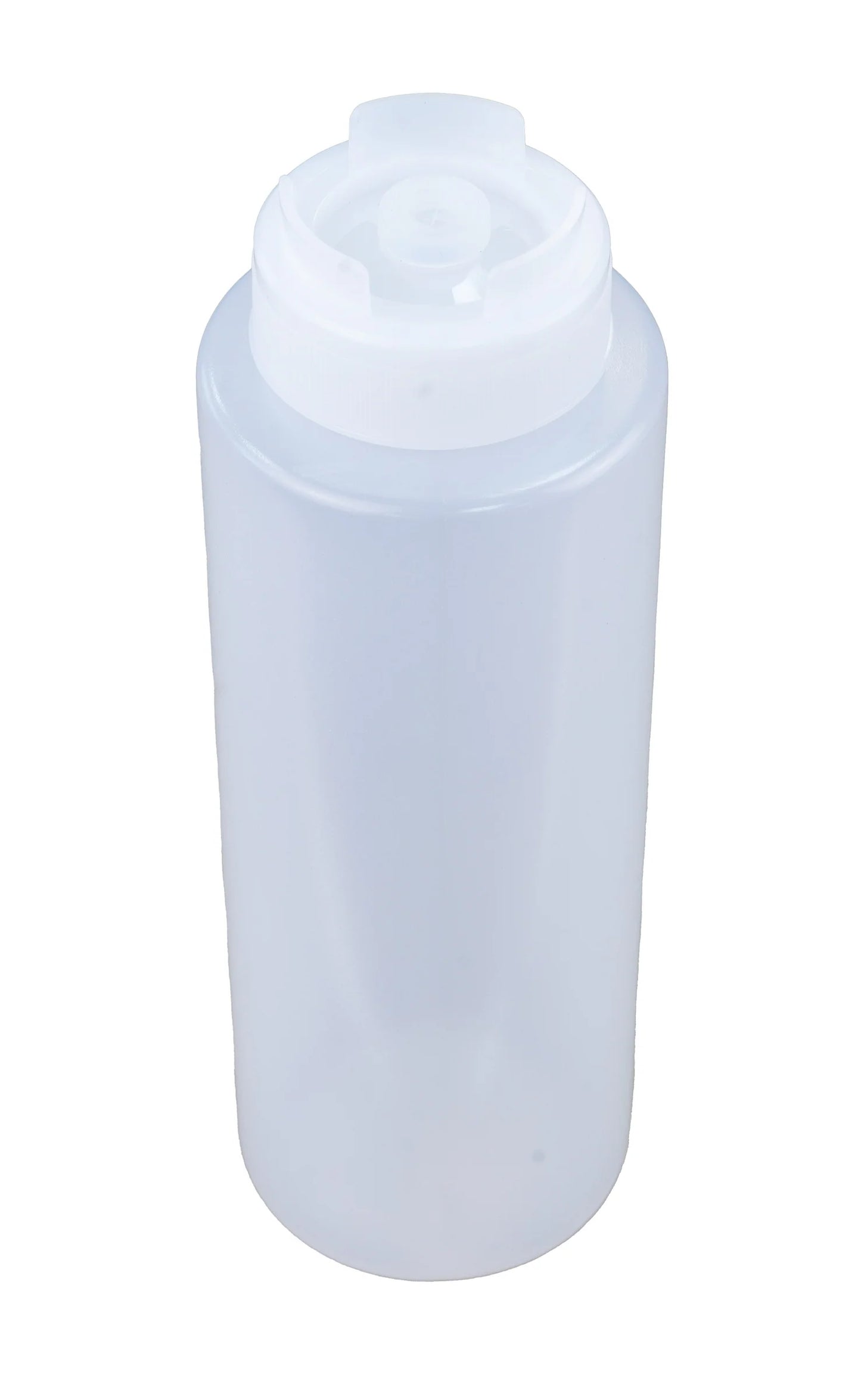 32oz Anti-Drip Sauce Bottle (Clear With Clear Cap)