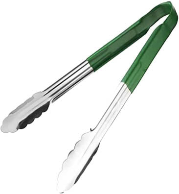 12" Colour Coded Tongs (Green)
