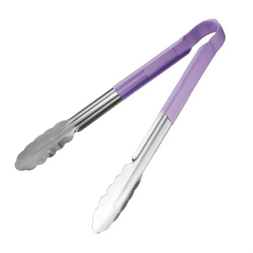 12" Colour Coded Tongs (Purple)
