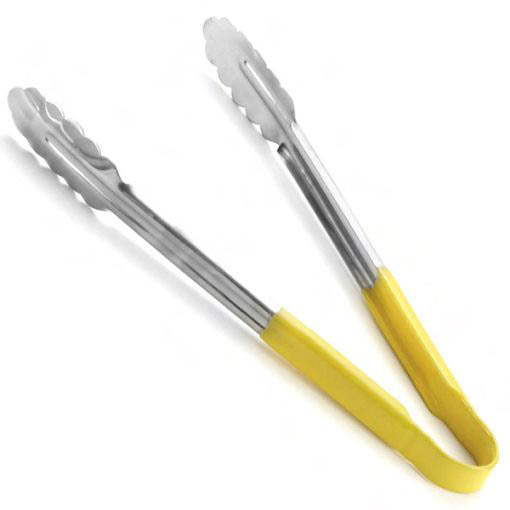 12" Colour Coded Tongs (Yellow)