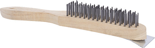 Wire Brush With Metal Scraper
