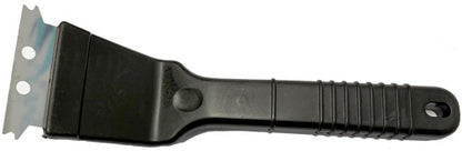 Wire Grill Brush With Metal Scraper (Black Handle)